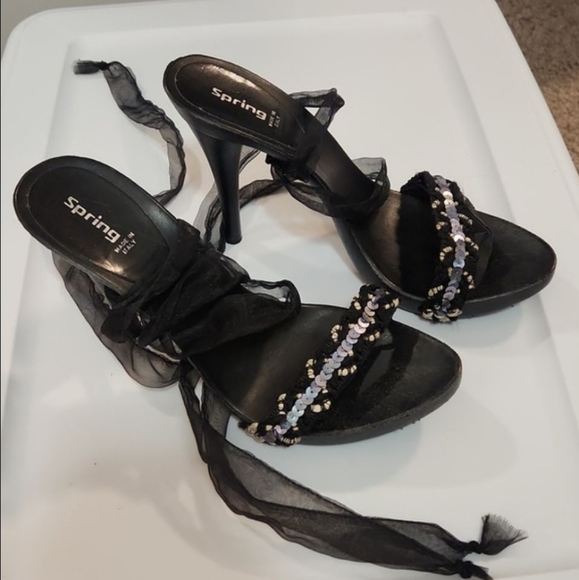 Ankle wrap Sandals, Size 9 (US) - Picture 2 of 11